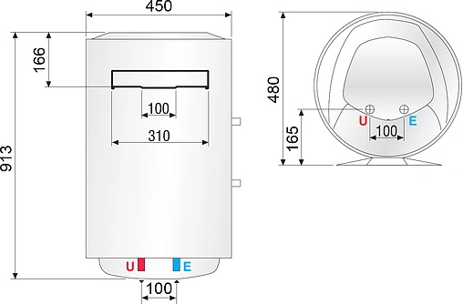 Водонагреватель накопительный электрический Ariston SB R 100 V 3700065