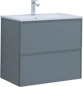 Тумба-умывальник Aquanet Арт 75 мисти грин 00313275+00318925, 1