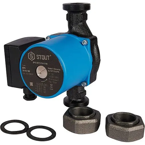 Насос циркуляционный Stout 25/40-180 SPC-0010-2540180 Насос циркуляционный Stout 25/40-180 SPC-0010-2540180