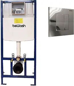 Инсталляция для подвесного унитаза Set 4 в 1 beWash BW74 K500RZVP0300PK000000 с кнопкой хром глянцевый Инсталляция для подвесного унитаза Set 4 в 1 beWash BW74 K500RZVP0300PK000000 с кнопкой хром глянцевый, 1