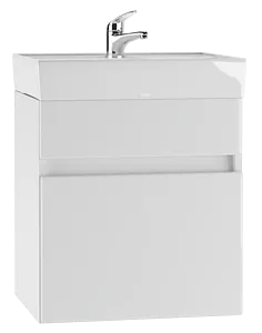 Тумба-умывальник подвесной Айсберг Классик 50 белый DA3008T+4607152361544, 1