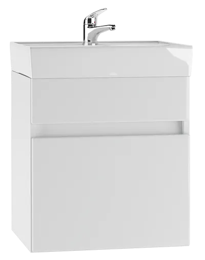 Тумба-умывальник подвесной Айсберг Классик 50 белый DA3008T+4607152361544