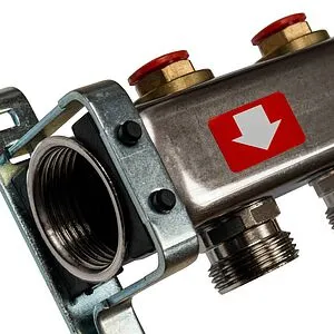 Группа коллекторная без расходомеров 10 отводов 1&quot;в/в x ¾&quot;ек Stout SMS 0922 000010, 4