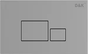 Клавиша смыва для унитаза D&K Quadro DB1519001 хром глянцевый, 1