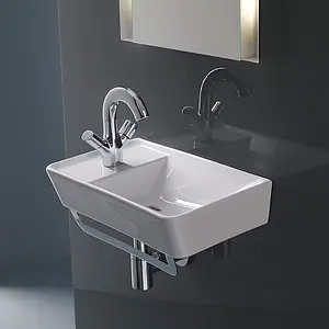 Раковина Jacob Delafon Reve 45 L белый E4805-00 Раковина Jacob Delafon Reve 45 L белый E4805-00, 4