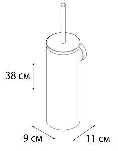 Ёршик для унитаза Fixsen Hotel хром FX-31013, 3