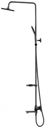 Душевая система с термостатом для ванны Swedbe Hermes чёрный матовый 5117B