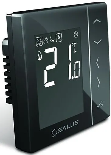 Проводной комнатный терморегулятор НО/НЗ 230В Salus EXPERT NSB черный VS35B