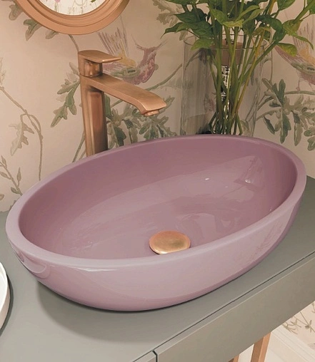 Раковина Sanita Luxe Ringo Color 53 лиловый RNGSLWB15