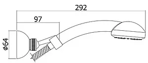 Душевой набор Paffoni Trieste Bis хром ZDUP082CR, 2