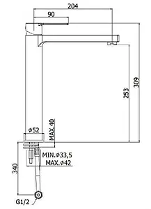 Смеситель для раковины Paffoni West хром WS081CR Смеситель для раковины Paffoni West хром WS081CR, 2