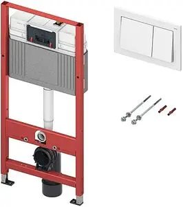 Инсталляция для подвесного унитаза Set 4 в 1 TECEbase 2.0 9400400 с кнопкой белый, 1