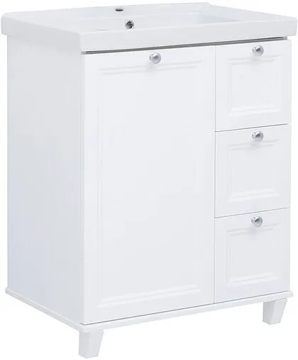 Тумба-умывальник напольная Aquanet Амели 70 белый 00261988+641600