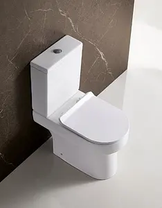 Унитаз-компакт безободковый BelBagno Norma белый BB339CPR+BB339T Унитаз-компакт безободковый BelBagno Norma белый BB339CPR+BB339T, 3