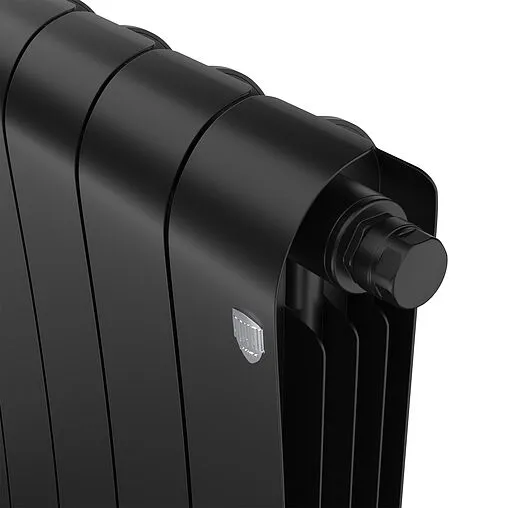 Радиатор биметаллический 10 секций нижнее правое подключение Royal Thermo Infinity 500 VR80 Noir Sable RTINNSVR8050010