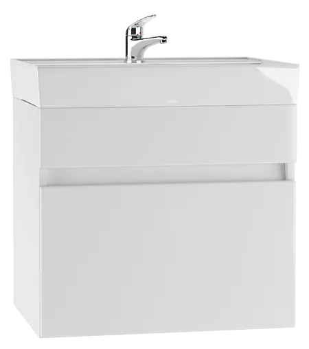 Тумба-умывальник подвесной Айсберг Классик 60 белый DA3009T+4607152361674