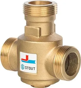 Трехходовой термостатический антиконденсационный клапан 1&quot; Kvs 9.0 Stout SVM-0030-255504, 1