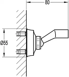 Держатель ручного душа Swedbe Terracotta Art терракотовый 2528, 2