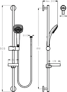 Душевая стойка Ideal Standard IdealRain cube хром B0012AA Душевая стойка Ideal Standard IdealRain cube хром B0012AA, 2