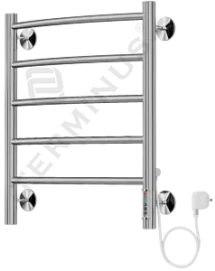 Полотенцесушитель электрический лесенка Terminus Классик П5 550х482 полированная сталь 4660059580197, 2
