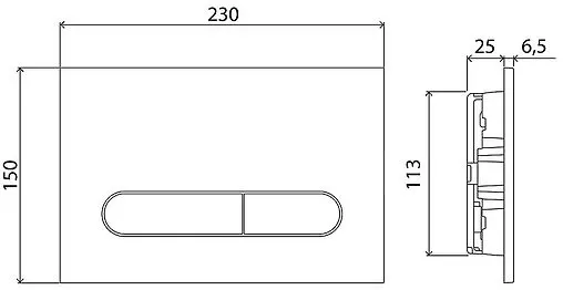 Комплект 5 в 1 BelBagno Loto BB070CHR/SC/BB002-80/BB005-PR-CHROME с кнопкой хром глянцевый