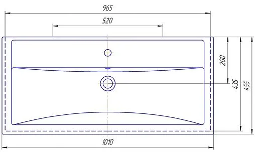 Раковина Kirovit Фостер 100 белый 4640021065204