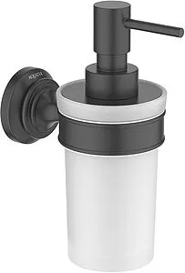 Дозатор для жидкого мыла Aquatek Классик чёрный/белый AQ4505MB Дозатор для жидкого мыла Aquatek Классик чёрный/белый AQ4505MB, 1