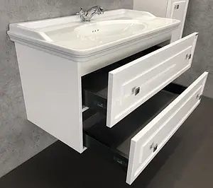 Тумба-умывальник подвесная Comforty Феррара 100 белый 00004148009CF Тумба-умывальник подвесная Comforty Феррара 100 белый 00004148009CF, 4