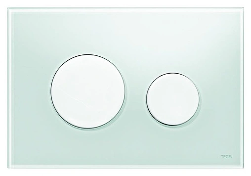 Клавиша смыва для унитаза TECEloop 9240651 кнопки/белый глянцевый, панель/стекло мятный зеленый