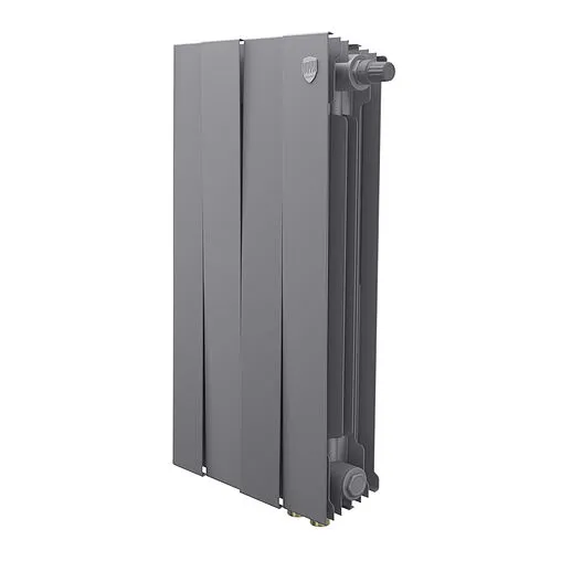 Радиатор биметаллический 4 секций нижнее правое подключение Royal Thermo PianoForte 500 VR80 Silver Satin RTPSVR803050004 Радиатор биметаллический 4 секций нижнее правое подключение Royal Thermo PianoForte 500 VR80 Silver Satin RTPSVR803050004