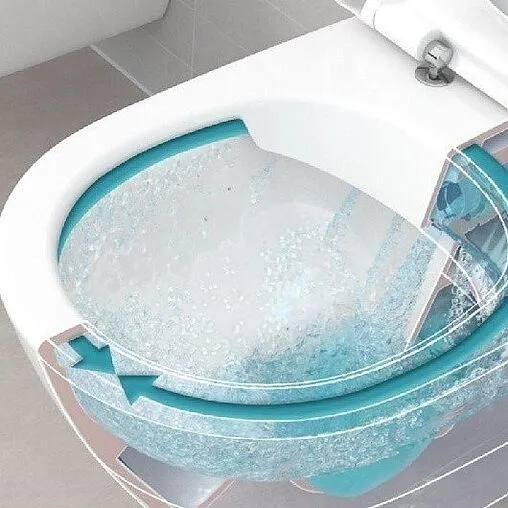 Унитаз подвесной безободковый Villeroy&amp;Boch Venticello CeramicPlus альпийский белый 4611RLR1