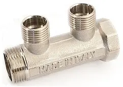 Коллектор распределительный проходной 2 отвода 1"в/н x ¾"н General Fittings 270061N100502A Коллектор распределительный проходной 2 отвода 1"в/н x ¾"н General Fittings 270061N100502A