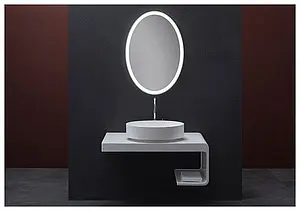 Консоль под умывальник Aquanet Corner K7R 100 белый глянцевый K7R, 3