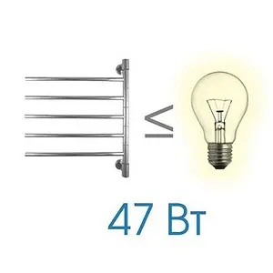 Полотенцесушитель электрический I-образный Energy I-G5 полированная сталь, 4