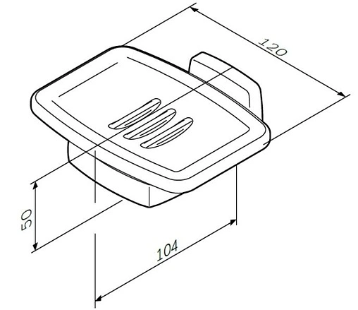 Мыльница Am.Pm Gem хром A9034200 Мыльница Am.Pm Gem хром A9034200