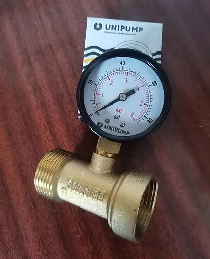 Манометр аксиальный UniPump 50мм 6 бар ¼&quot; 43989