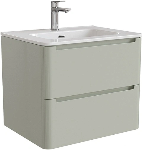 Тумба-умывальник подвесная IDDIS Edifice 60 фисташково-серый EDI60G0i95K6+0106000i28
