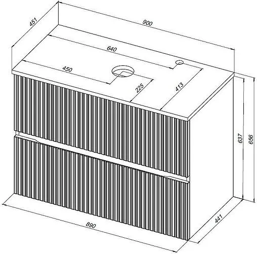 Тумба-умывальник Aquanet Джейн 90 мисти грин 00313319+