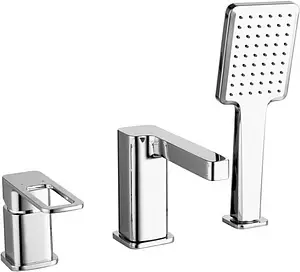 Смеситель на борт ванны на 3 отверстия IDDIS Slide хром SLISB30i07, 1