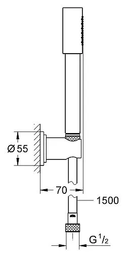 Душевой набор Grohe Sena хром 28348000