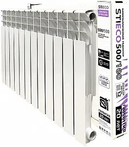 Радиатор биметаллический 12 секций STI ECO RUS BM 500/100, 4