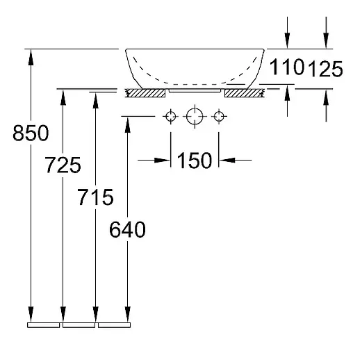 Раковина Villeroy&amp;Boch Artis 43 белый 41794301