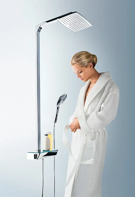 Душевая система с термостатом для душа Hansgrohe Raindance Select E 360 1jet хром/белый 27112400 Душевая система с термостатом для душа Hansgrohe Raindance Select E 360 1jet хром/белый 27112400, 3