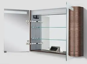 Шкаф-зеркало Am.Pm Sensation 100 табачный дуб M30MCX1001TF, 5