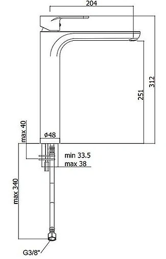Смеситель для раковины Paffoni Green хром GR081CR