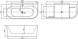 Ванна акриловая Allen Brau Priority 4 А 170x78 L белый 2.31004.20A Ванна акриловая Allen Brau Priority 4 А 170x78 L белый 2.31004.20A, 2