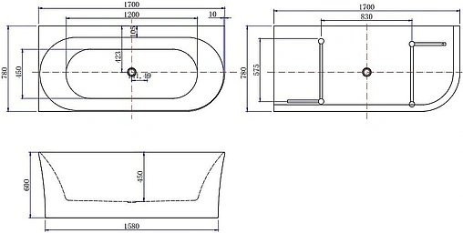 Ванна акриловая Allen Brau Priority 4 А 170x78 L белый 2.31004.20A Ванна акриловая Allen Brau Priority 4 А 170x78 L белый 2.31004.20A