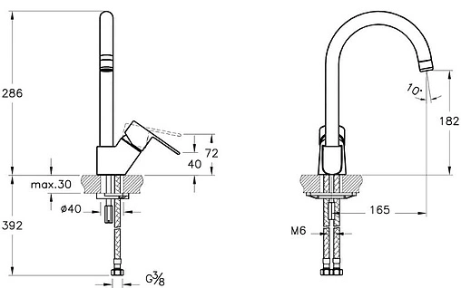 Смеситель для кухни VitrA Win S хром A42578EXP