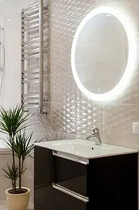 Зеркало с подсветкой Continent Rinaldi Led 77 белый ЗЛП39 Зеркало с подсветкой Continent Rinaldi Led 77 белый ЗЛП39, 3