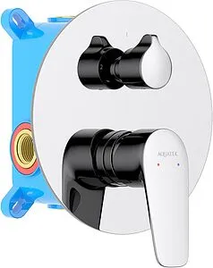 Смеситель для ванны скрытого монтажа Aquatek Бетта хром AQ1146CR Смеситель для ванны скрытого монтажа Aquatek Бетта хром AQ1146CR, 1